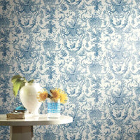 Old World Toile Wallpaper Wallpaper Ashford House   