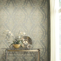 Charleston Damask Wallpaper Wallpaper Ronald Redding Designs   