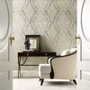 Charleston Damask Wallpaper Wallpaper Ronald Redding Designs   