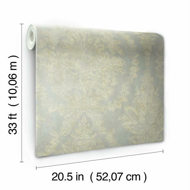 Charleston Damask Wallpaper Wallpaper Ronald Redding Designs   