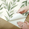 Olive Branch Premium Peel + Stick Wallpaper Peel and Stick Wallpaper Magnolia Home   
