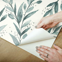 Olive Branch Premium Peel + Stick Wallpaper Peel and Stick Wallpaper Magnolia Home   