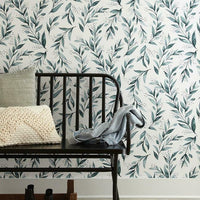 Olive Branch Premium Peel + Stick Wallpaper Peel and Stick Wallpaper Magnolia Home   