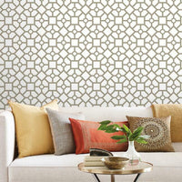 Hedgerow Trellis Premium Peel + Stick Wallpaper Peel and Stick Wallpaper York   