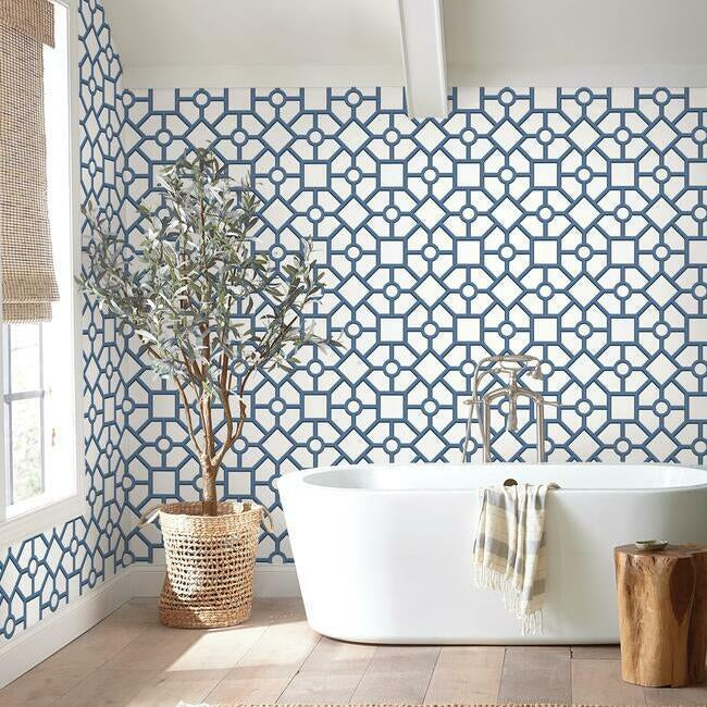 Hedgerow Trellis Premium Peel + Stick Wallpaper Peel and Stick Wallpaper York   