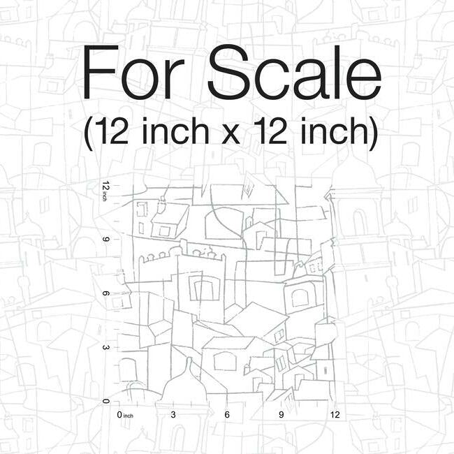 Cubist Cityscape Premium Peel + Stick Wallpaper Peel and Stick Wallpaper York   