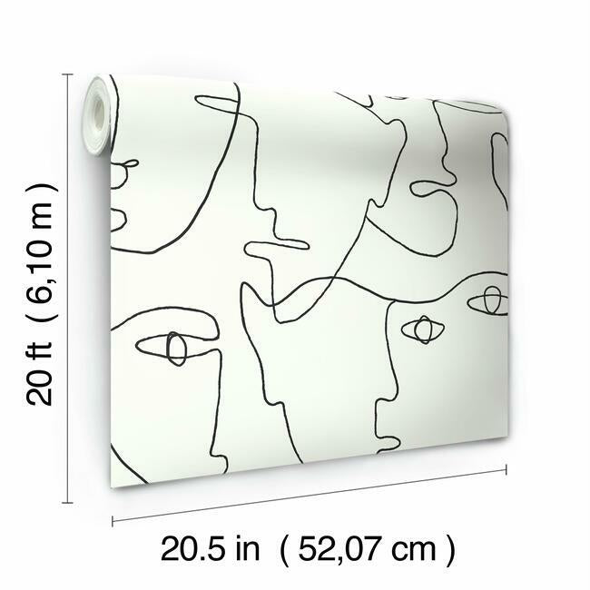 Pablo Portraits Premium Peel + Stick Wallpaper Peel and Stick Wallpaper York   