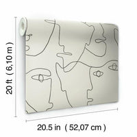 Pablo Portraits Premium Peel + Stick Wallpaper Peel and Stick Wallpaper York   