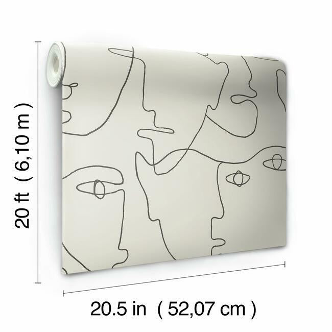 Pablo Portraits Premium Peel + Stick Wallpaper Peel and Stick Wallpaper York   