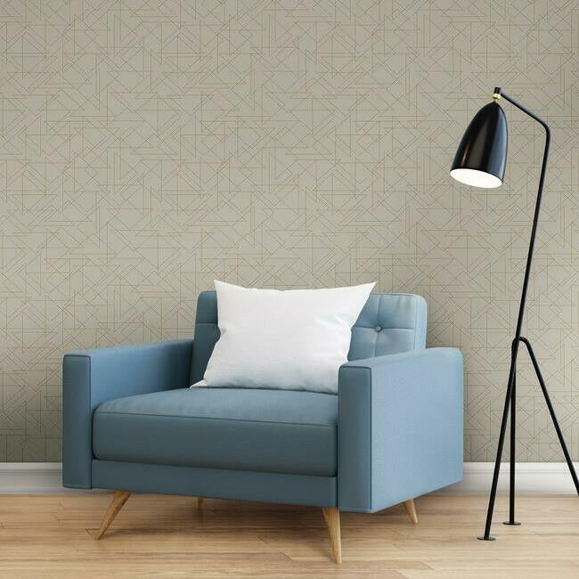 Triangulation Premium Peel + Stick Wallpaper Peel and Stick Wallpaper York   