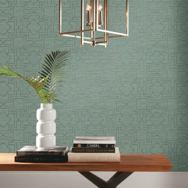Quatrefoil Trellis Premium Peel + Stick Wallpaper Peel and Stick Wallpaper York   