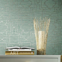 Quatrefoil Trellis Premium Peel + Stick Wallpaper Peel and Stick Wallpaper York   