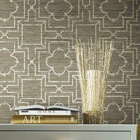 Quatrefoil Trellis Premium Peel + Stick Wallpaper Peel and Stick Wallpaper York   