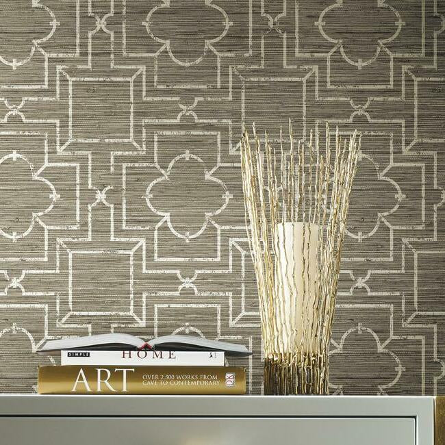 Quatrefoil Trellis Premium Peel + Stick Wallpaper Peel and Stick Wallpaper York   