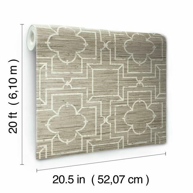 Quatrefoil Trellis Premium Peel + Stick Wallpaper Peel and Stick Wallpaper York   