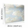 Clouds on Canvas Premium Peel + Stick Wallpaper Peel and Stick Wallpaper York   