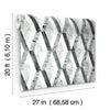 Statuary Diamond Inlay Premium Peel + Stick Wallpaper Peel and Stick Wallpaper York   