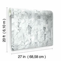 Marble Planks Premium Peel + Stick Wallpaper Peel and Stick Wallpaper York   