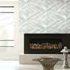 Carrara Horizontal Premium Peel + Stick Wallpaper Peel and Stick Wallpaper York   