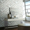 Carrara Horizontal Premium Peel + Stick Wallpaper Peel and Stick Wallpaper York   