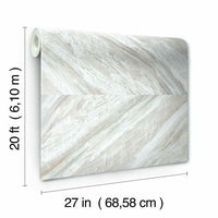 Carrara Horizontal Premium Peel + Stick Wallpaper Peel and Stick Wallpaper York   