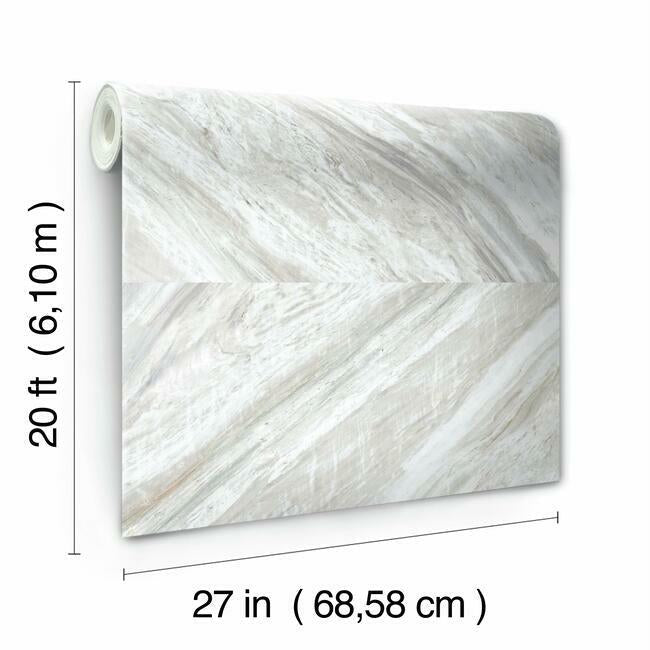 Carrara Horizontal Premium Peel + Stick Wallpaper Peel and Stick Wallpaper York   
