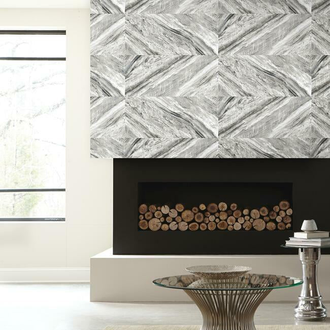 Carrara Horizontal Premium Peel + Stick Wallpaper Peel and Stick Wallpaper York   
