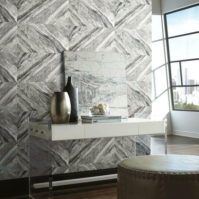 Carrara Horizontal Premium Peel + Stick Wallpaper Peel and Stick Wallpaper York   