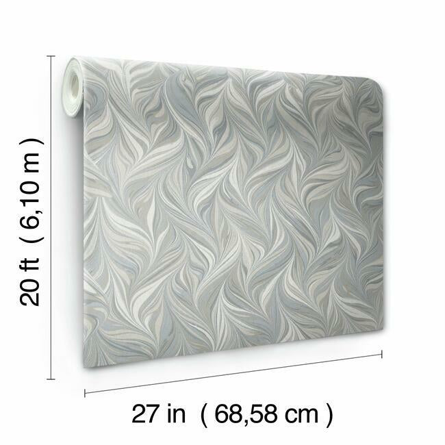 Ebru Swirls Premium Premium Peel + Stick Wallpaper Peel and Stick Wallpaper York   