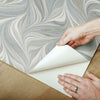 Ebru Swirls Premium Premium Peel + Stick Wallpaper Peel and Stick Wallpaper York   