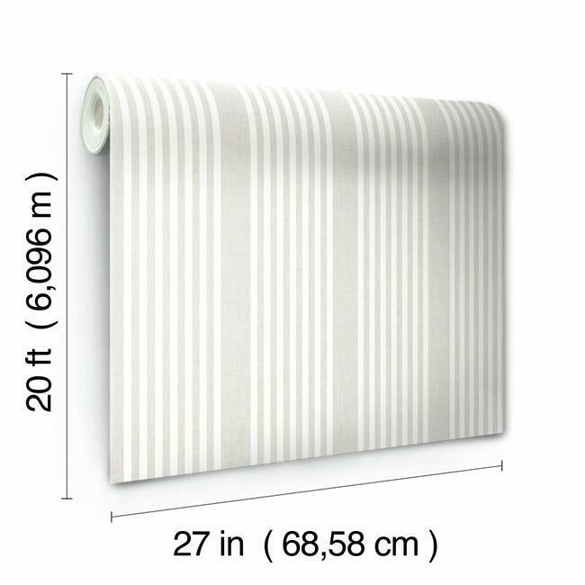 French Linen Stripe Premium Peel + Stick Wallpaper Peel and Stick Wallpaper York   