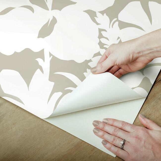 Hibiscus Arboretum Premium Peel + Stick Wallpaper Peel and Stick Wallpaper York   