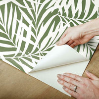 Oahu Fronds Premium Peel + Stick Wallpaper Peel and Stick Wallpaper York   