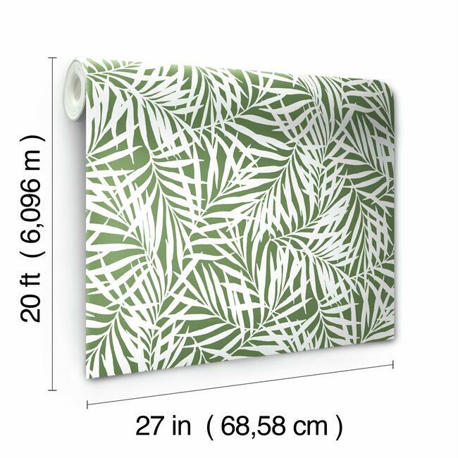 Oahu Fronds Premium Peel + Stick Wallpaper Peel and Stick Wallpaper York   