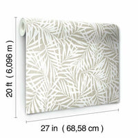 Oahu Fronds Premium Peel + Stick Wallpaper Peel and Stick Wallpaper York   