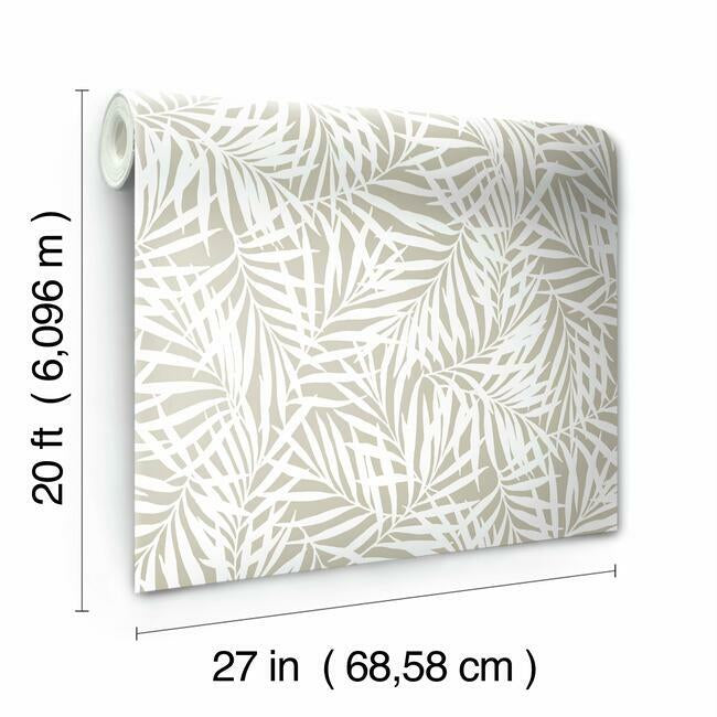 Oahu Fronds Premium Peel + Stick Wallpaper Peel and Stick Wallpaper York   