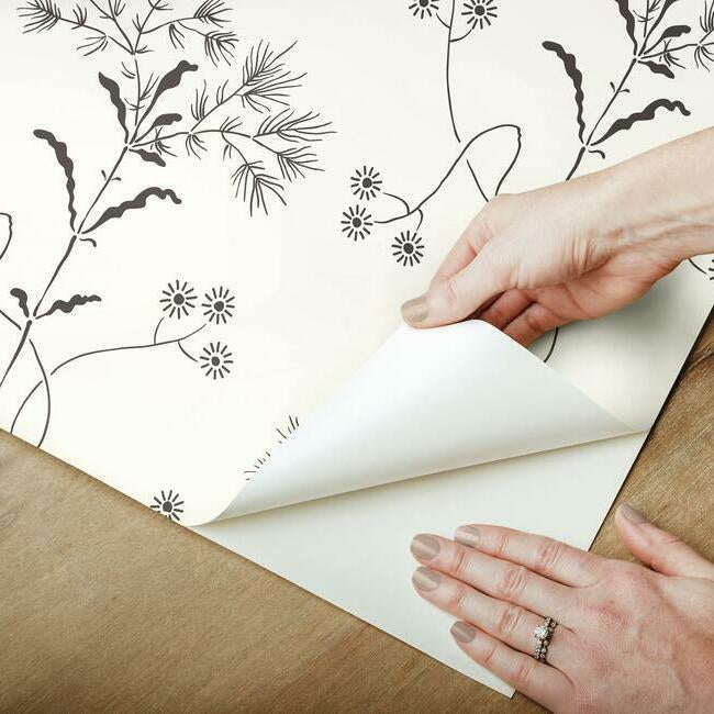 Wildflower Premium Peel + Stick Wallpaper Peel and Stick Wallpaper Magnolia Home   