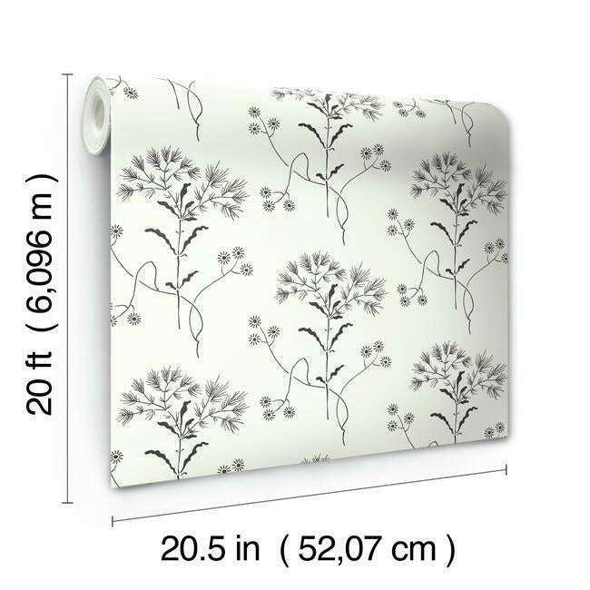 Wildflower Premium Peel + Stick Wallpaper Peel and Stick Wallpaper Magnolia Home   