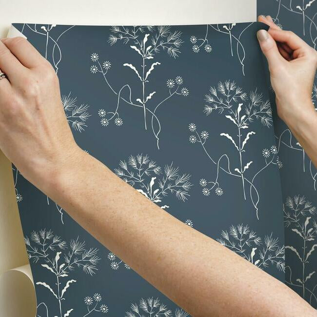 Wildflower Premium Peel + Stick Wallpaper Peel and Stick Wallpaper Magnolia Home   
