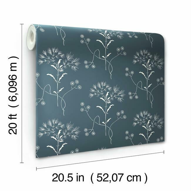 Wildflower Premium Peel + Stick Wallpaper Peel and Stick Wallpaper Magnolia Home   