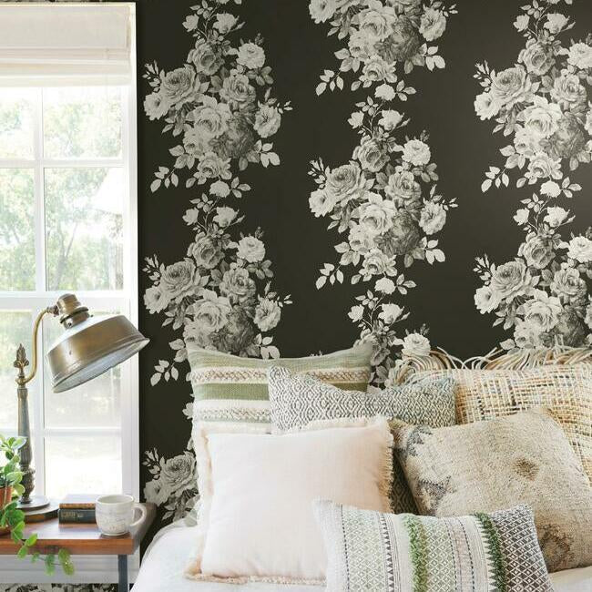 Tea Rose Premium Peel + Stick Wallpaper Peel and Stick Wallpaper Magnolia Home   