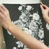 Tea Rose Premium Peel + Stick Wallpaper Peel and Stick Wallpaper Magnolia Home   