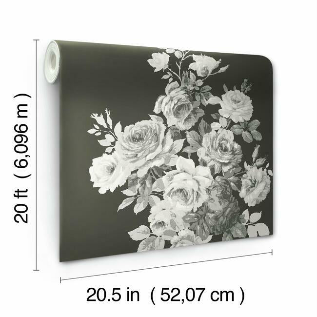 Tea Rose Premium Peel + Stick Wallpaper Peel and Stick Wallpaper Magnolia Home   