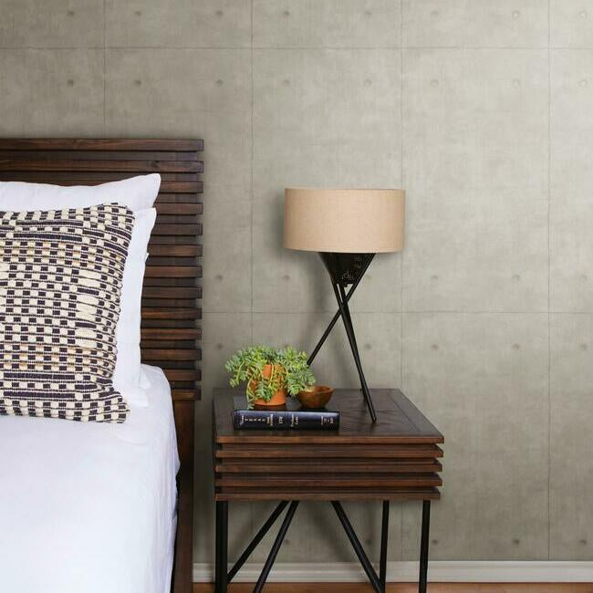 Concrete Premium Peel + Stick Wallpaper Peel and Stick Wallpaper Magnolia Home   