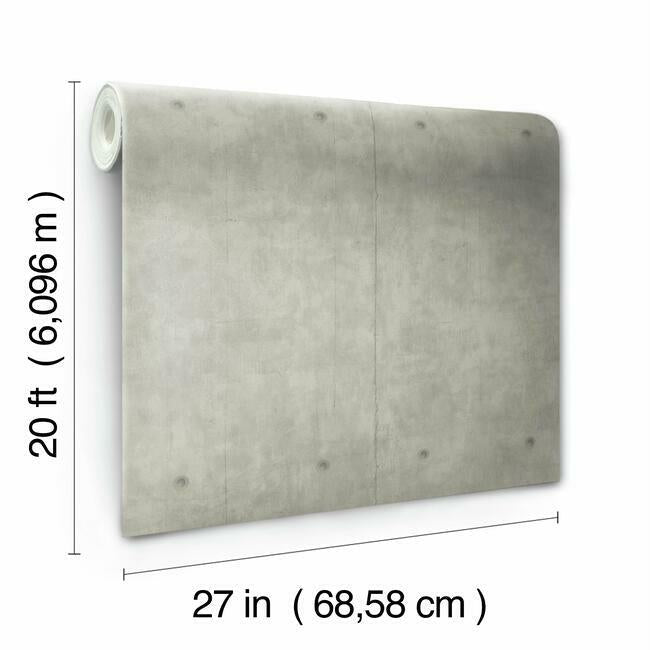 Concrete Premium Peel + Stick Wallpaper Peel and Stick Wallpaper Magnolia Home   