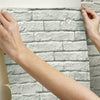 Brick-And-Mortar Premium Peel + Stick Wallpaper Peel and Stick Wallpaper Magnolia Home   