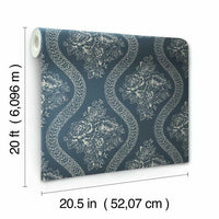 Coverlet Floral Premium Peel + Stick Wallpaper Peel and Stick Wallpaper Magnolia Home   