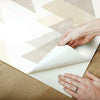 DwellStudio Triangles Premium Peel + Stick Wallpaper Peel and Stick Wallpaper York   