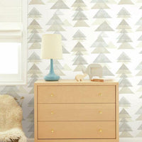 DwellStudio Triangles Premium Peel + Stick Wallpaper Peel and Stick Wallpaper York   