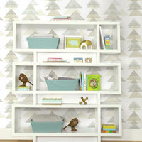 DwellStudio Triangles Premium Peel + Stick Wallpaper Peel and Stick Wallpaper York   